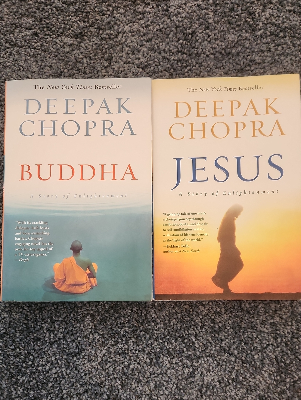Harper Softcover Spiritual Pair with Blue and Orange Accents